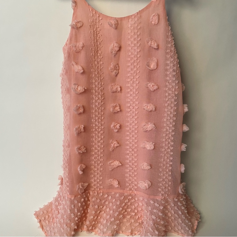 Pink Lily pink/peach dress. Adjustable spaghetti straps.